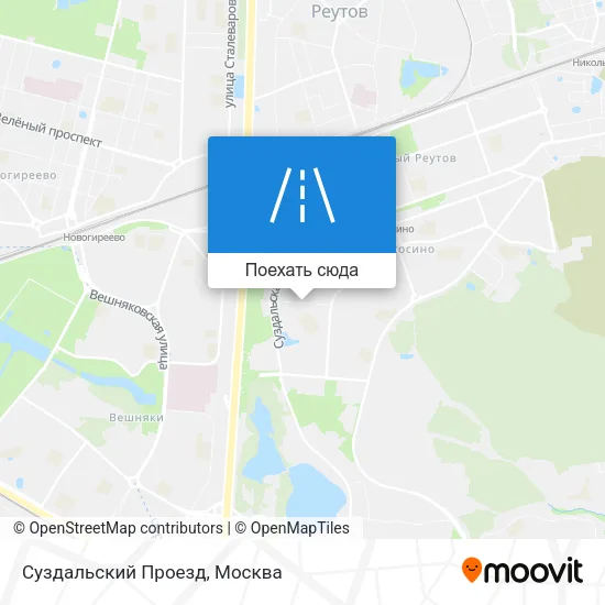 Карта Суздальский Проезд