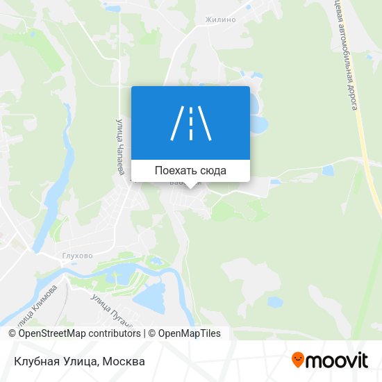 Карта Клубная Улица