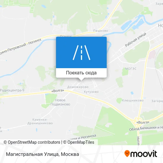 Карта Магистральная Улица
