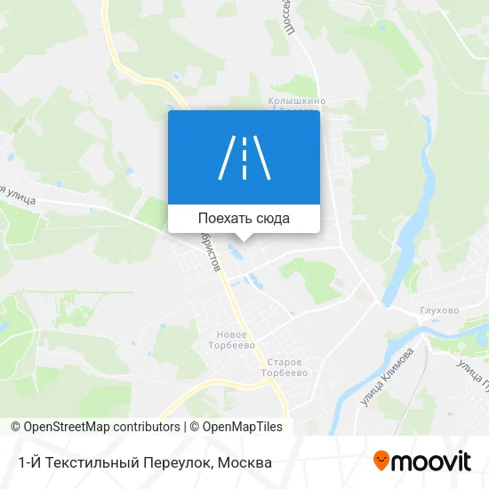 Карта 1-Й Текстильный Переулок
