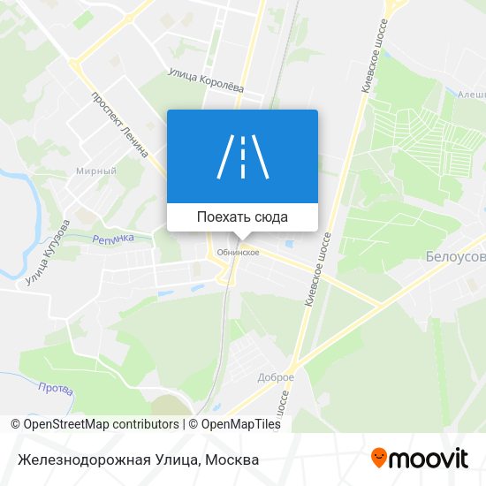 Карта Железнодорожная Улица