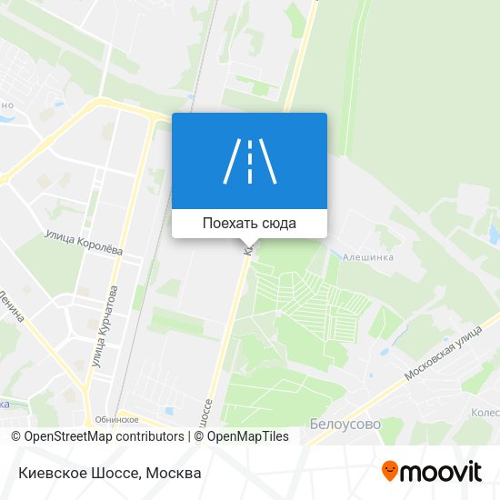 Карта Киевское Шоссе