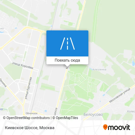Карта Киевское Шоссе