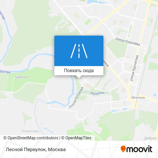Карта Лесной Переулок
