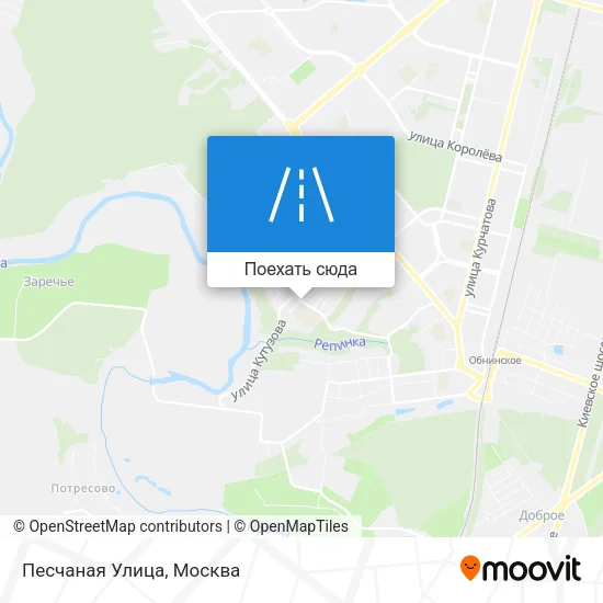Карта Песчаная Улица