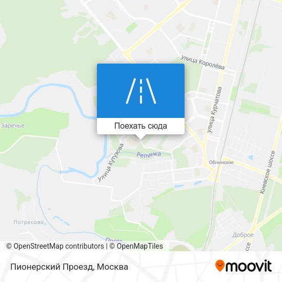 Карта Пионерский Проезд