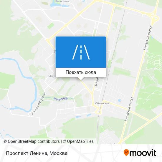Карта Проспект Ленина