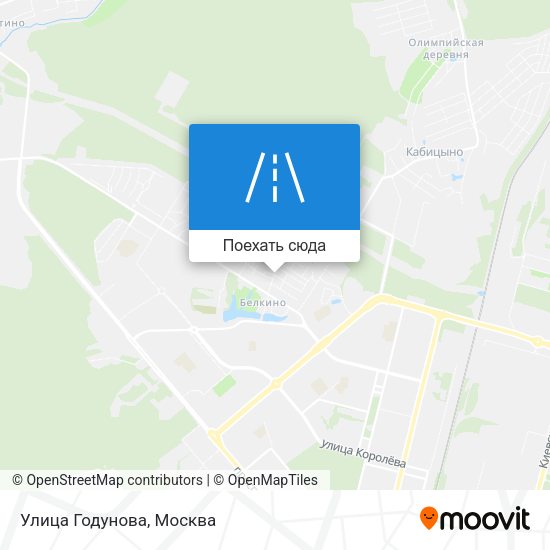 Карта Улица Годунова