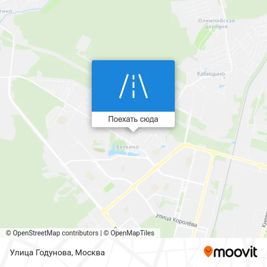 Карта Улица Годунова