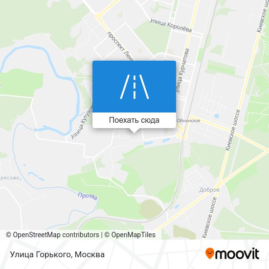 Карта Улица Горького