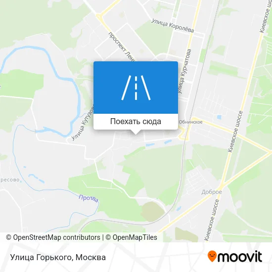 Карта Улица Горького