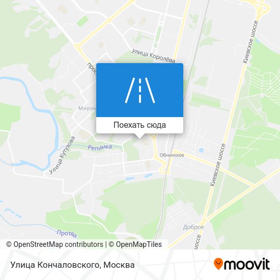 Карта Улица Кончаловского