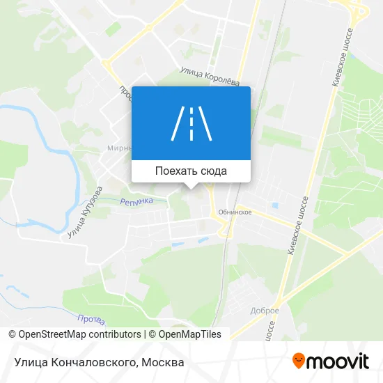 Карта Улица Кончаловского