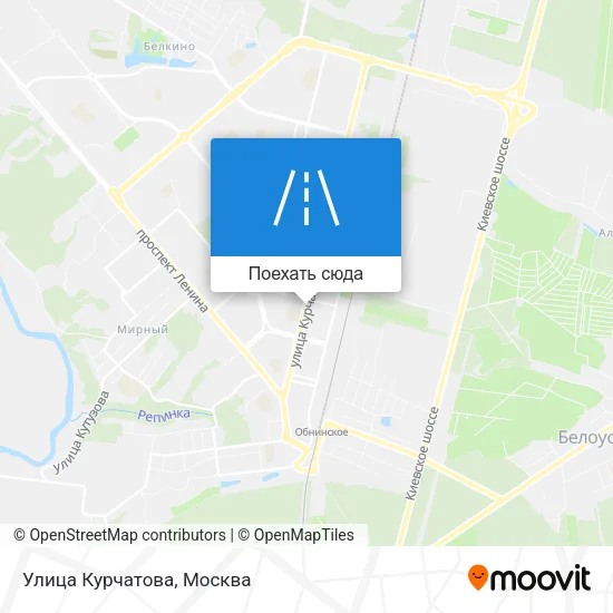 Карта Улица Курчатова