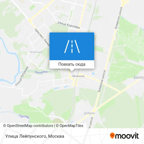 Карта Улица Лейпунского