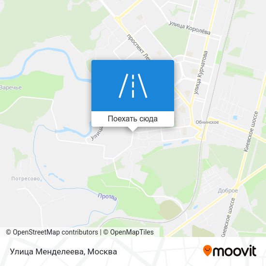 Карта Улица Менделеева