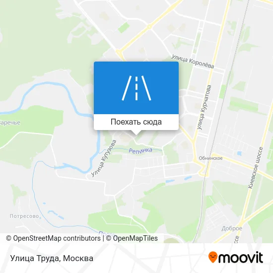 Карта Улица Труда