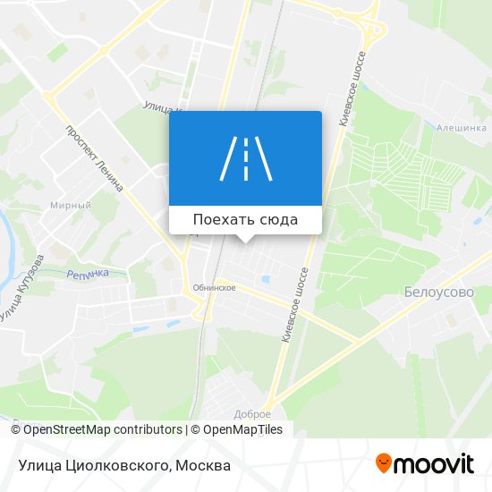 Карта Улица Циолковского