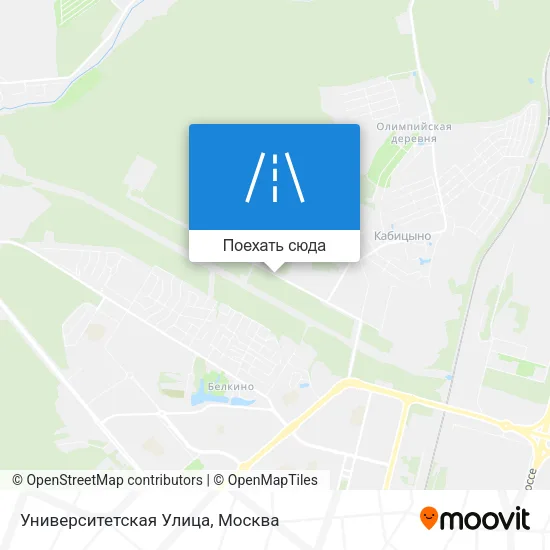 Карта Университетская Улица