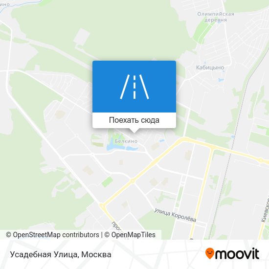 Карта Усадебная Улица