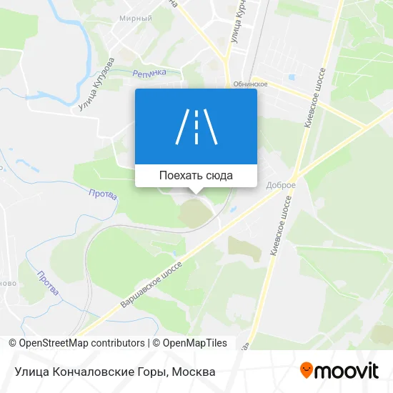 Карта Улица Кончаловские Горы