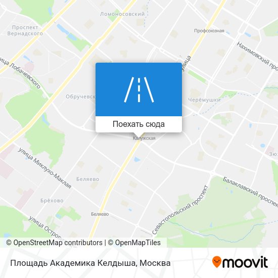 Карта Площадь Академика Келдыша