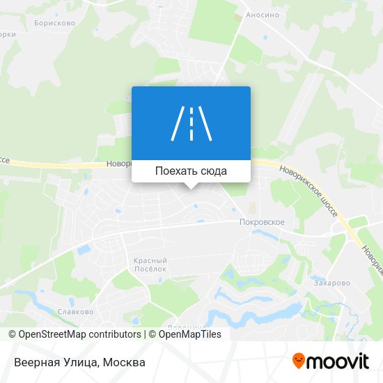 Карта Веерная Улица