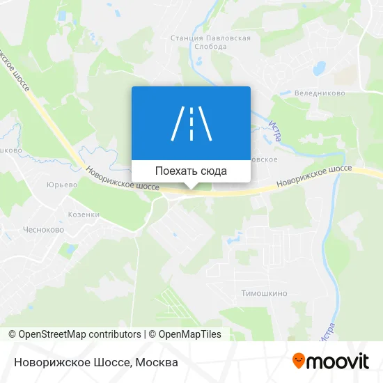 Карта Новорижское Шоссе