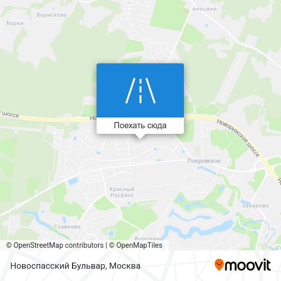 Карта Новоспасский Бульвар