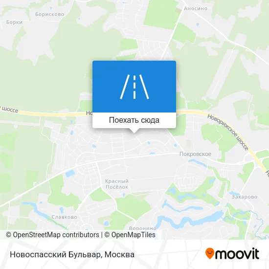 Карта Новоспасский Бульвар