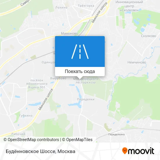 Карта Будённовское Шоссе