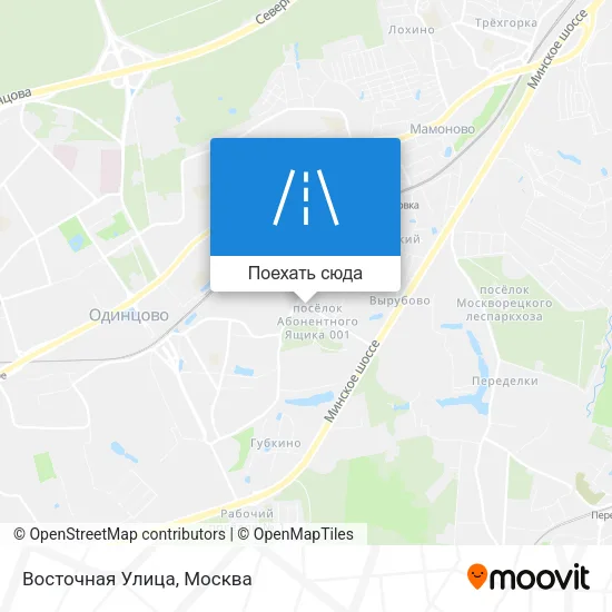 Карта Восточная Улица