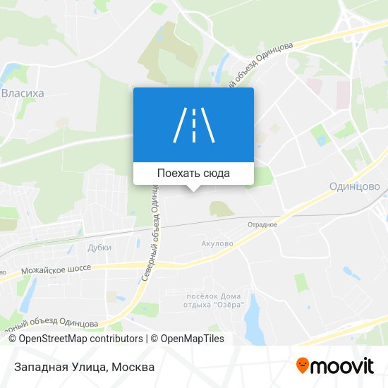 Карта Западная Улица
