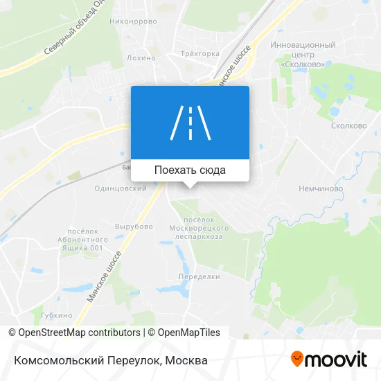 Карта Комсомольский Переулок