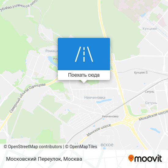 Карта Московский Переулок