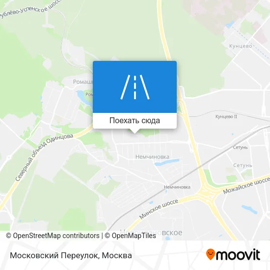 Карта Московский Переулок