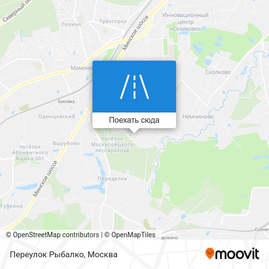 Карта Переулок Рыбалко