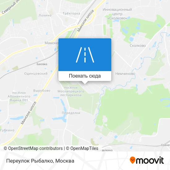 Карта Переулок Рыбалко