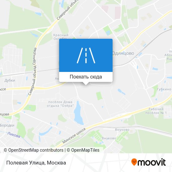 Карта Полевая Улица