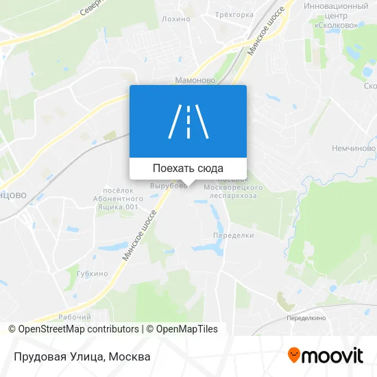 Карта Прудовая Улица