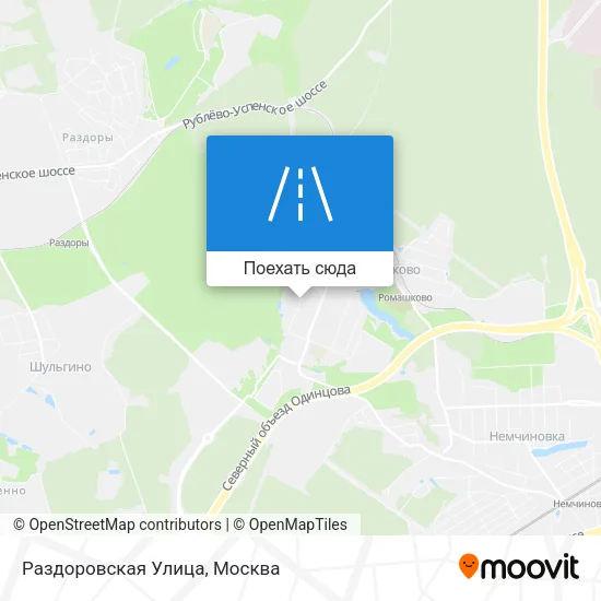 Карта Раздоровская Улица