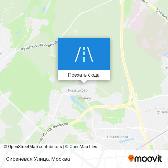 Карта Сиреневая Улица