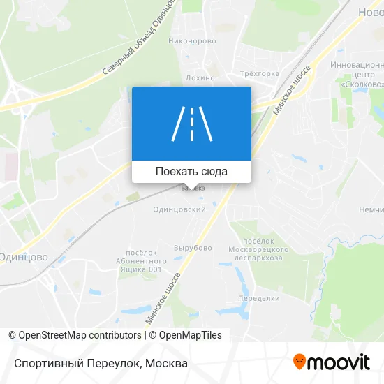 Карта Спортивный Переулок