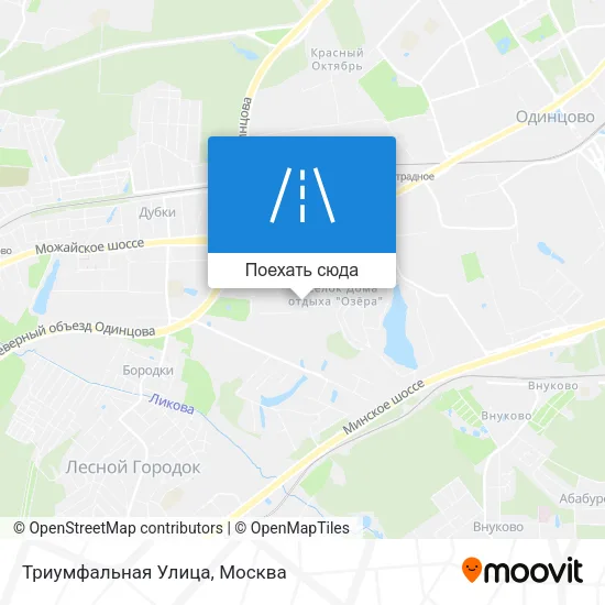 Карта Триумфальная Улица