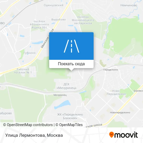 Карта Улица Лермонтова