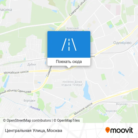 Карта Центральная Улица