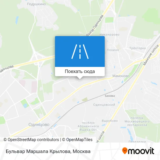 Карта Бульвар Маршала Крылова
