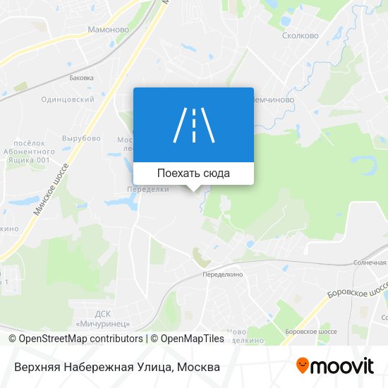 Карта Верхняя Набережная Улица