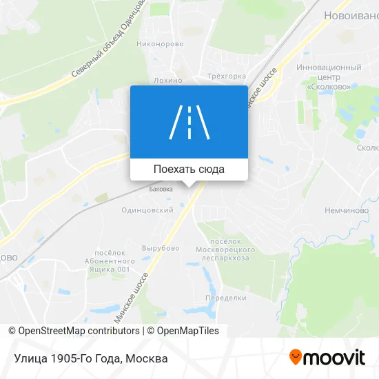 Карта Улица 1905-Го Года