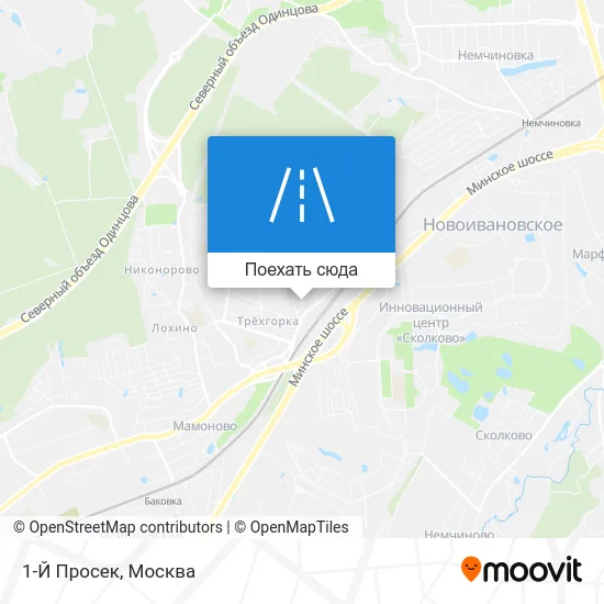 Карта 1-Й Просек